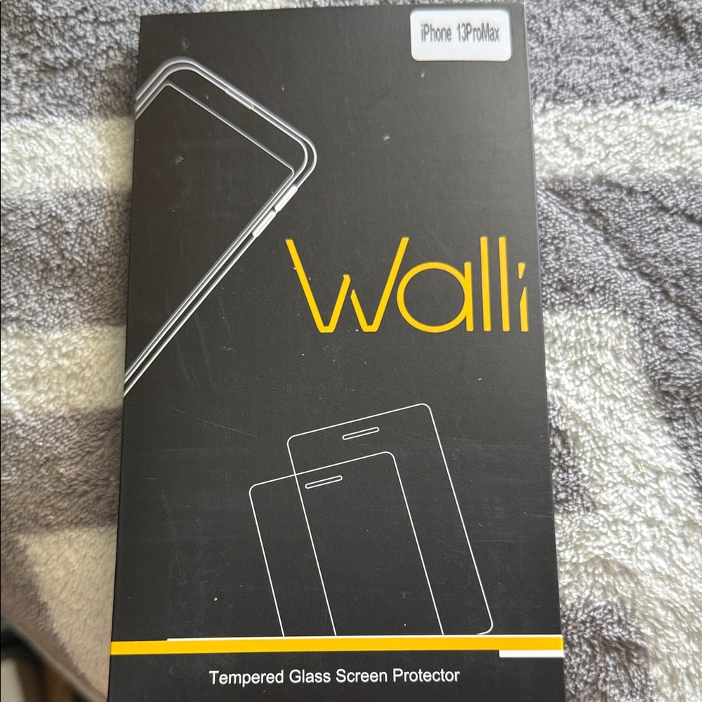 Walli tempered glass Screen Protector for iPhone 13 Pro Max. NWT